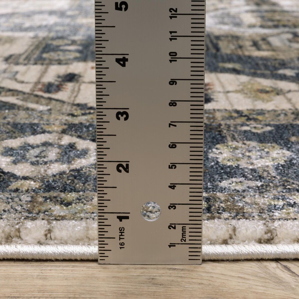 Oriental Weavers Eliana Blue and Brown 7&#39;10&quot; x 10&#39;10&quot; Area Rug, , large