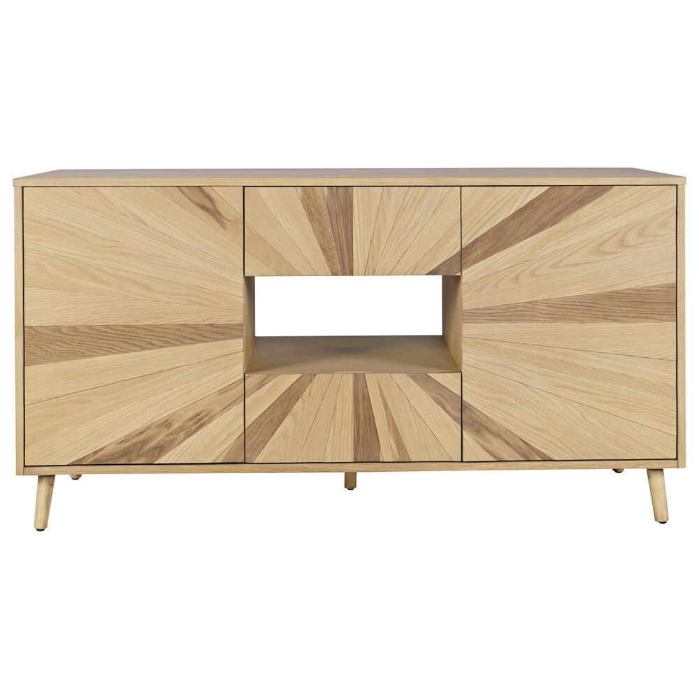 Waltham Reece 60&quot; Console in Light Oak, , large