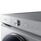 Samsung Bespoke Laundry Pair with 6.1 Cu. Ft. Front Load Washer and 7.6 Cu. Ft. Gas Dryer in Silver Steel, , large