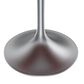 Leisuremod LeisureMod Verve Collection 48 Round Dining Table, Brushed Chrome Base with Sintered Stone White Top, , large