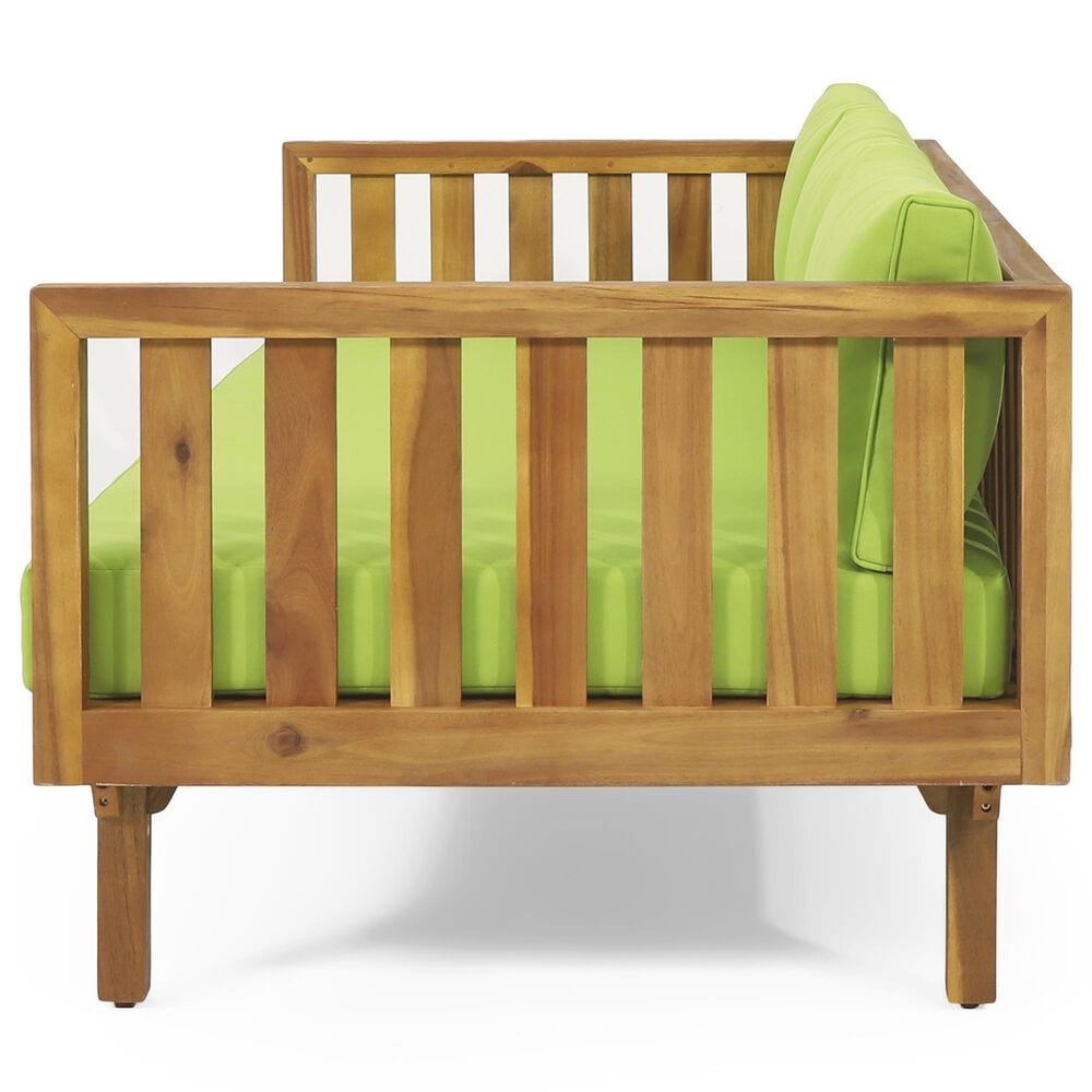 Hearth and Haven Claremont Outdoor Sofa Daybed in Green, , large