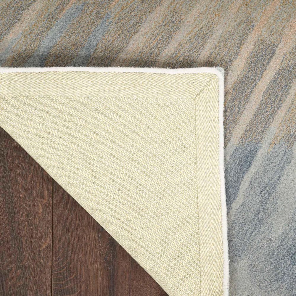 Nourison Prismatic 7&#39;9&quot; x 9&#39;9&quot; Sand, Grey and Gold Area Rug, , large