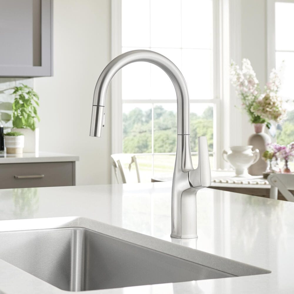 Blanco Rivana Pull-Down Kitchen Faucet in PVD Steel, , large