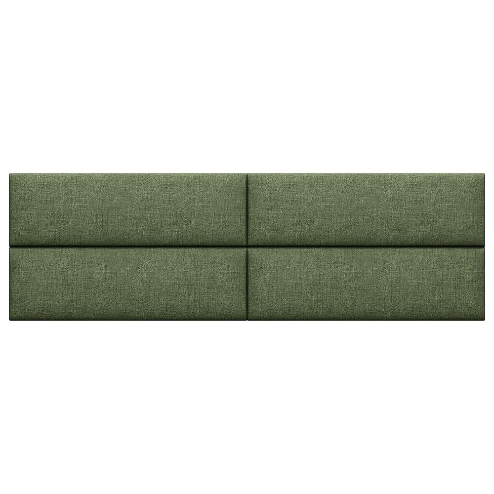 Jaxx Panelist Upholstered King Headboard Panel in Cypress Green (Set of 4), , large