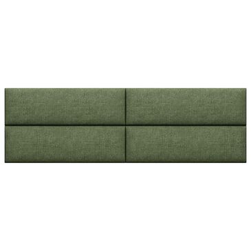 Jaxx Panelist Upholstered King Headboard Panel in Cypress Green (Set of 4), , large