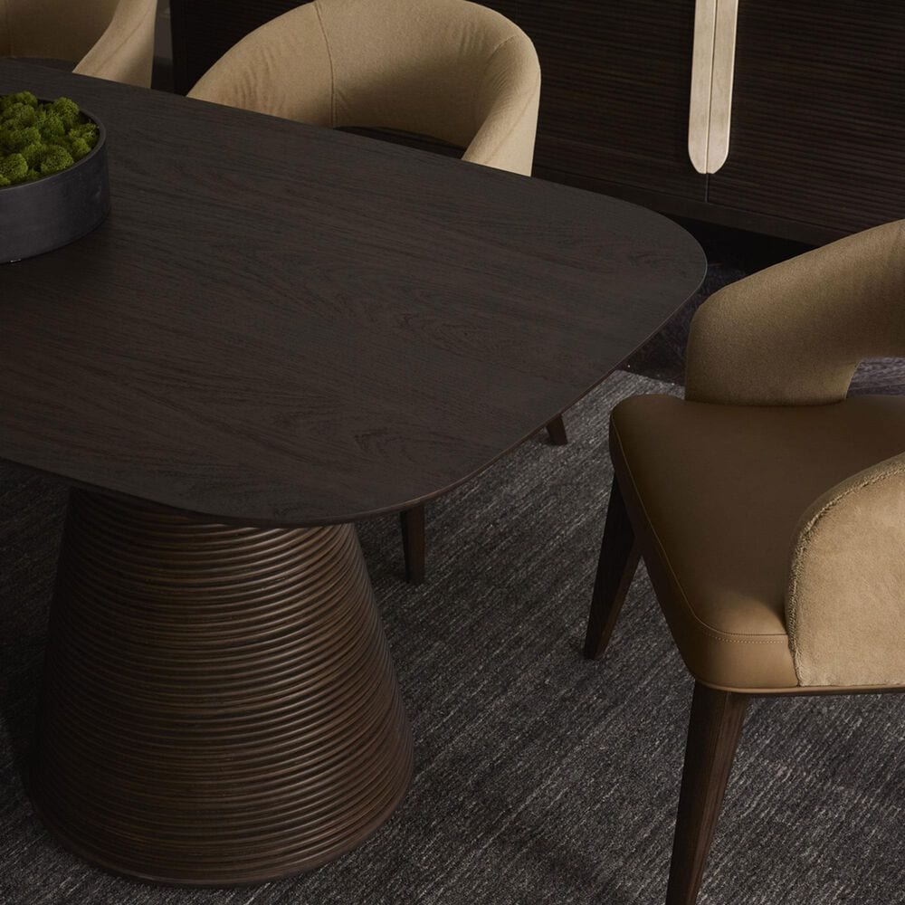 Alder &amp; Tweed Creighton Dining Table in Medium Cinder - Only Table, , large