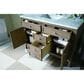 James Martin Vanities Chicago 48" Single Bathroom Vanity in Whitewashed Walnut with 3 cm Carrara White Marble Top and Rectangular Sink, , large