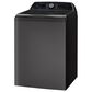 GE Profile 5.3 Cu. Ft. Top Load Washer with Agitator and Smarter Wash Technology in Diamond Gray, , large