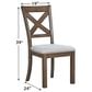 Ashley Moriville Trestle Dining Table and 6 Side Chairs in Grayish Brown, , large