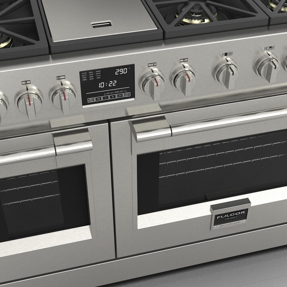 Fulgor Milano Sofia 6.5 Cu. Ft. 48" Professional Dual Fuel Range in Stainless Steel, , large