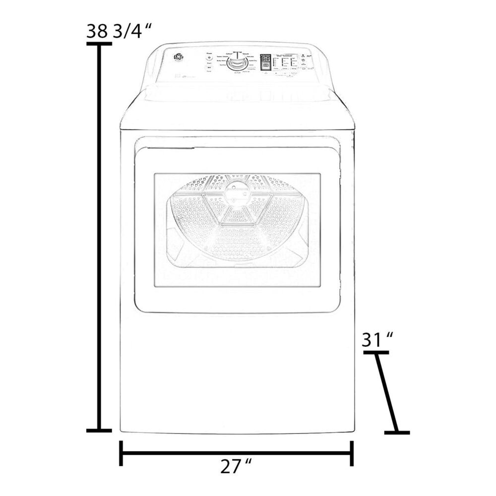 Whirlpool 7.4 Cu. Ft. Electric Dryer with Steam in White, , large