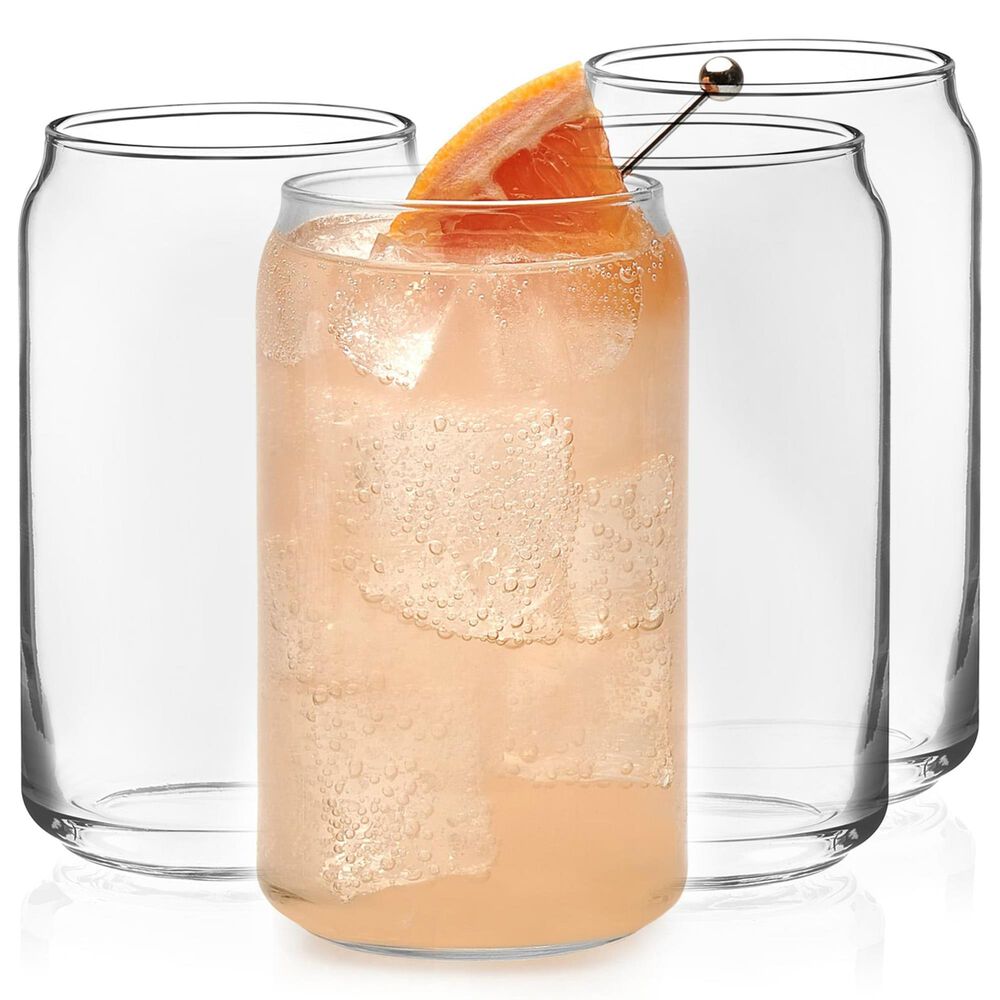 Libbey Glass Classic 16 Oz Can Glasses in Clear (Set of 4), , large
