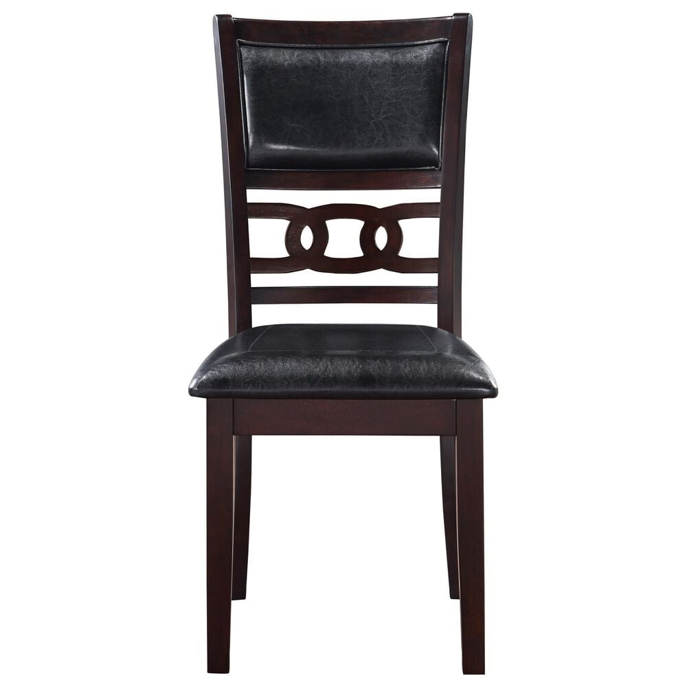New Heritage Gia Dining Side Chair with Ebony Faux Leather Cushion, , large