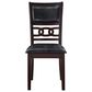 New Heritage Gia Dining Side Chair with Ebony Faux Leather Cushion, , large