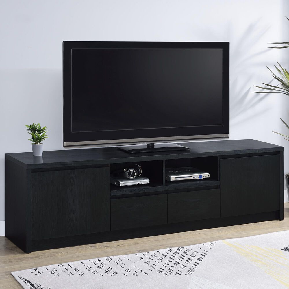 Coaster Winfield 78" TV Stand in Black, , large