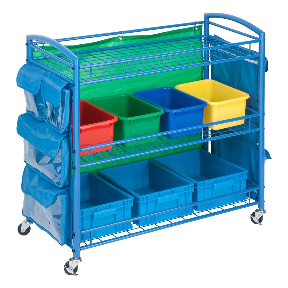 Honey Can Do All-Purpose Teaching Cart in Blue, , large