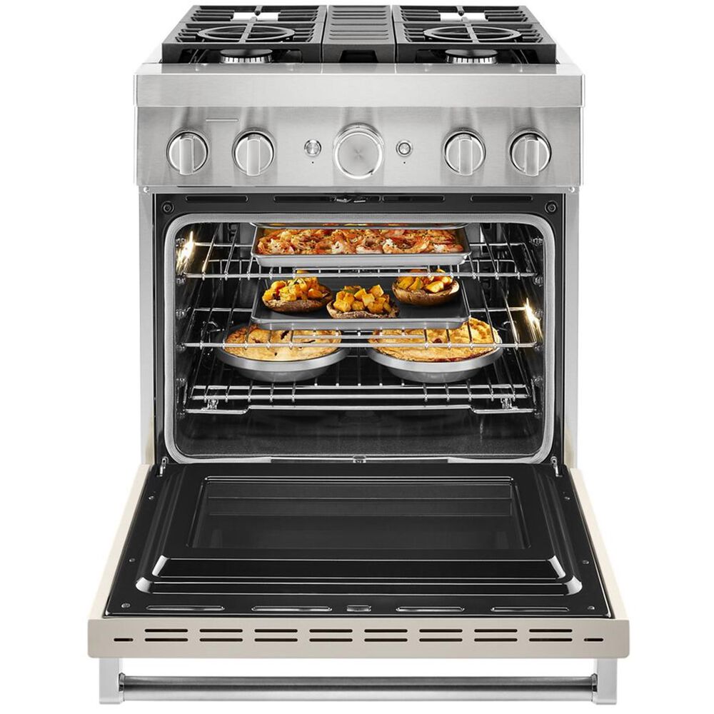 KitchenAid 30&quot; Professional Smart Dual Fuel Range in Matte Milkshake, , large
