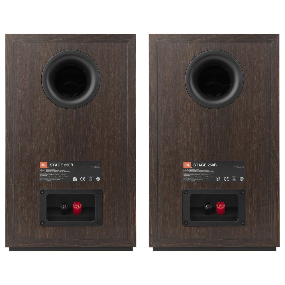 JBL Stage 2 5&quot; 2-Way Bookshelf Loudspeaker in Espresso &#40;Set of 2&#41;, , large