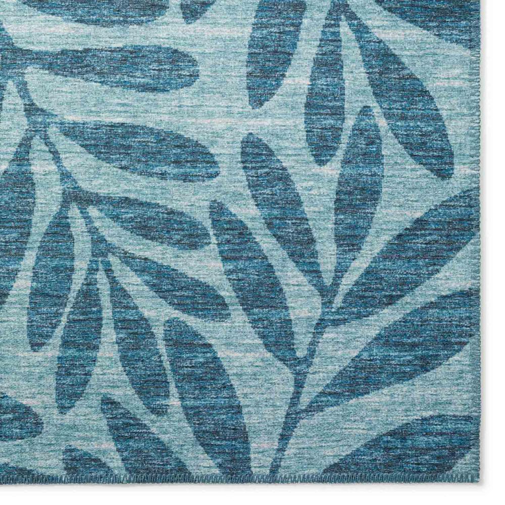 Dalyn Rug Company Sedona Floral 2&#39;3&quot; x 12&#39; Denim Indoor/Outdoor Performance Runner, , large