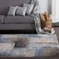 Central Oriental Structures Torrent Flame 5" x 7"6" Brown and Blue Area Rug, , large