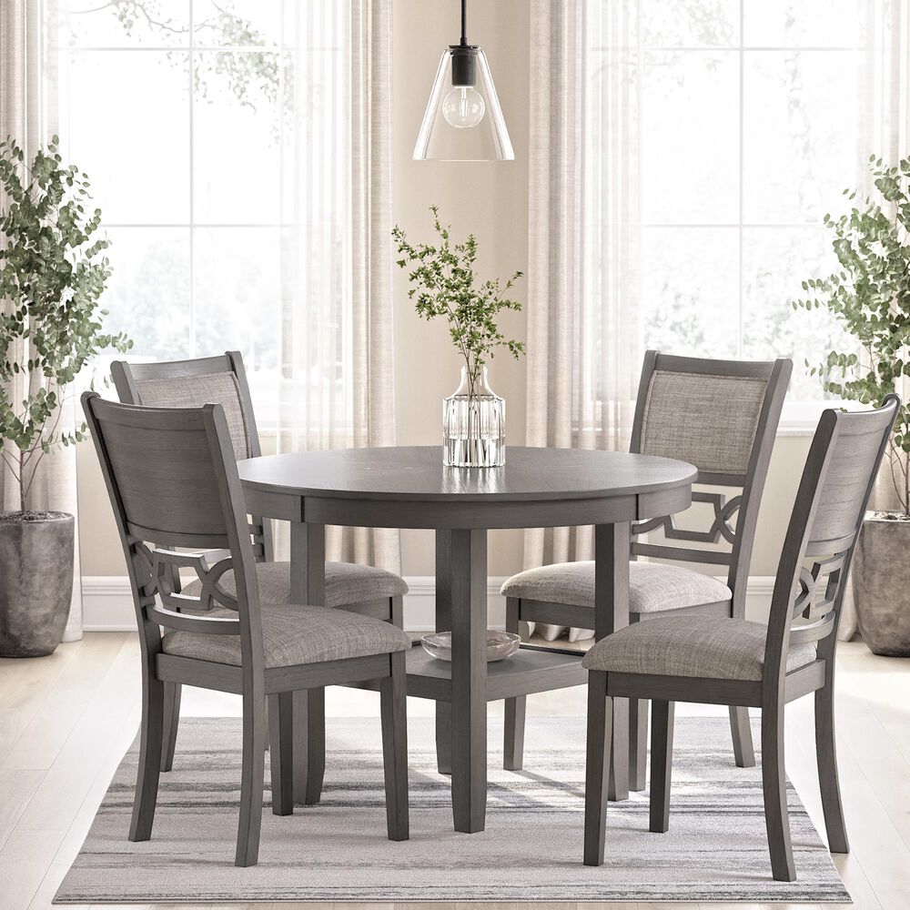 Ashley Wrenning 5-Piece Round Dining Set in Light Gray, , large