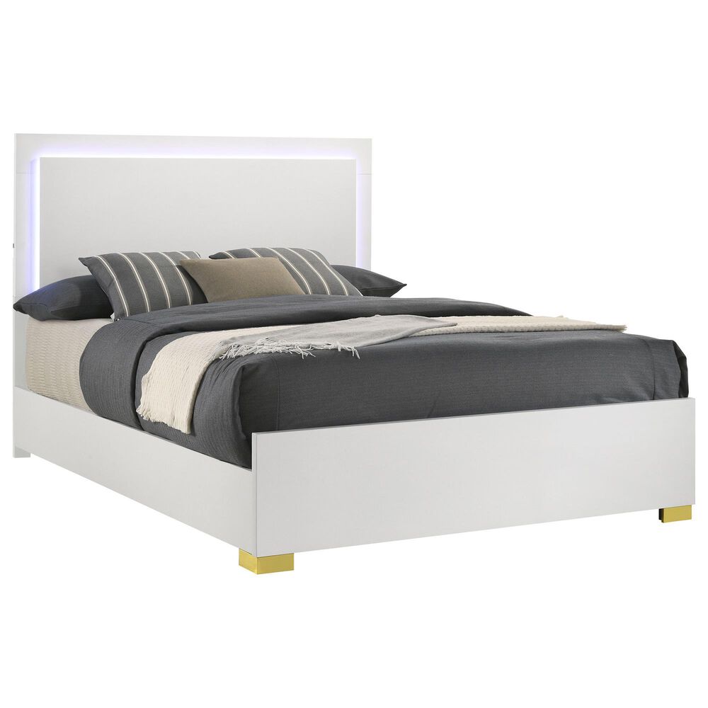 Pacific Landing Marceline 4-Piece Full Bed Set in White, , large