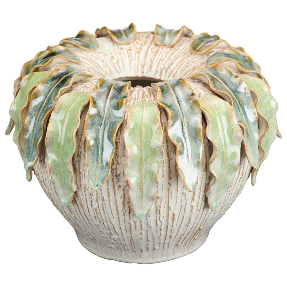 Slatehouse Fern Hollow Small Vase in Green, , large