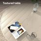 Hearth and Haven Outdoor 53" Round Dining Table with Umbrella Hole in Sandstone - Table Only, , large
