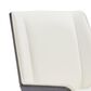 Zuo Modern Maker Office Chair with White Faux Leather in Black, , large