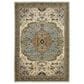 Oriental Weavers Andorra 8"6" x 11"7" Ivory and Blue Area Rug, , large