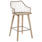 Hearth and Haven Winston Counter Stool in White Washed and Antique Copper, , large