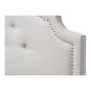 Baxton Studio Cora Full Upholstered Headboard in Greyish Beige, , large
