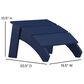 Flash Furniture Sawyer Adirondack Chair in Navy Blue, , large
