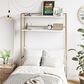 Novogratz Beverly Twin/Twin XL Over the Bed Storage in White, , large
