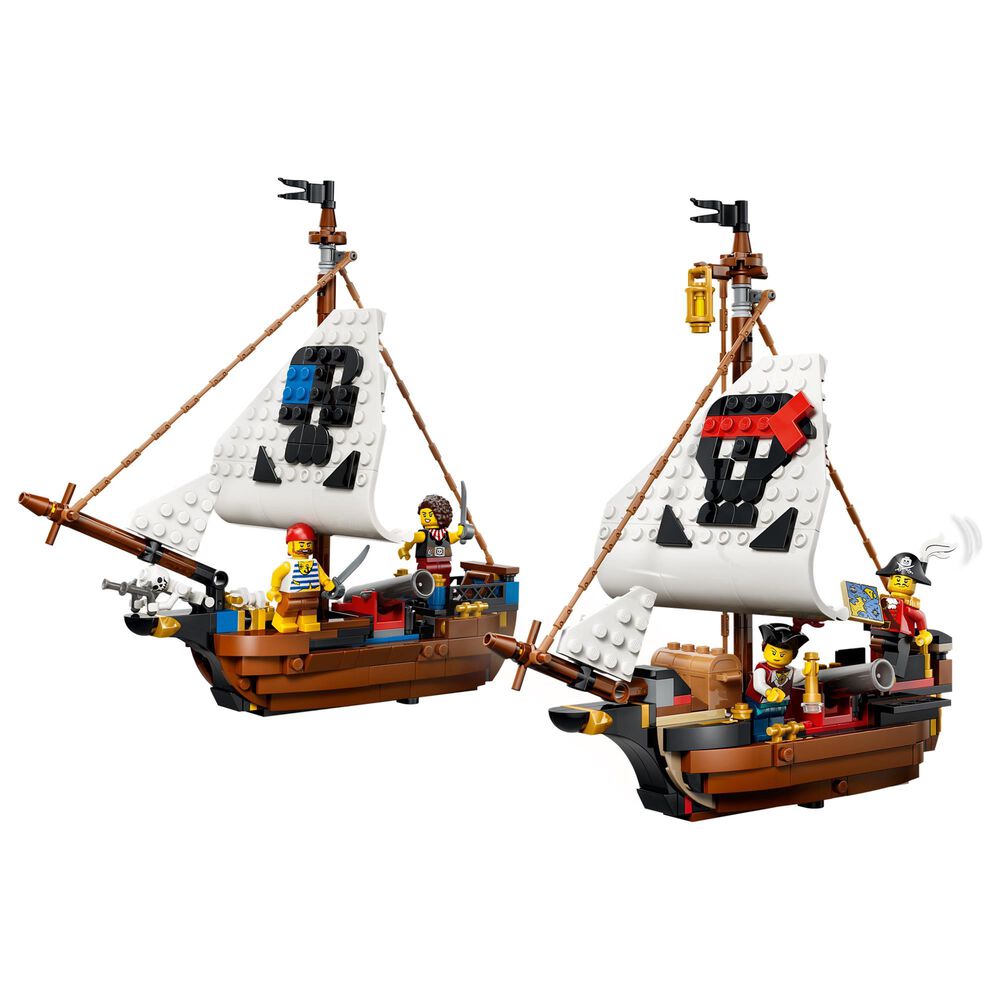 LEGO Creator Iconic Pirate Ship Building Set, , large