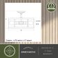Vaxcel Akron 3-Light Semi Flush Mount in Oil Rubbed Bronze, , large