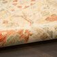 Nourison Antique Bloom Taupe and Multicolor 5"6" x 8"6" Area Rug, , large