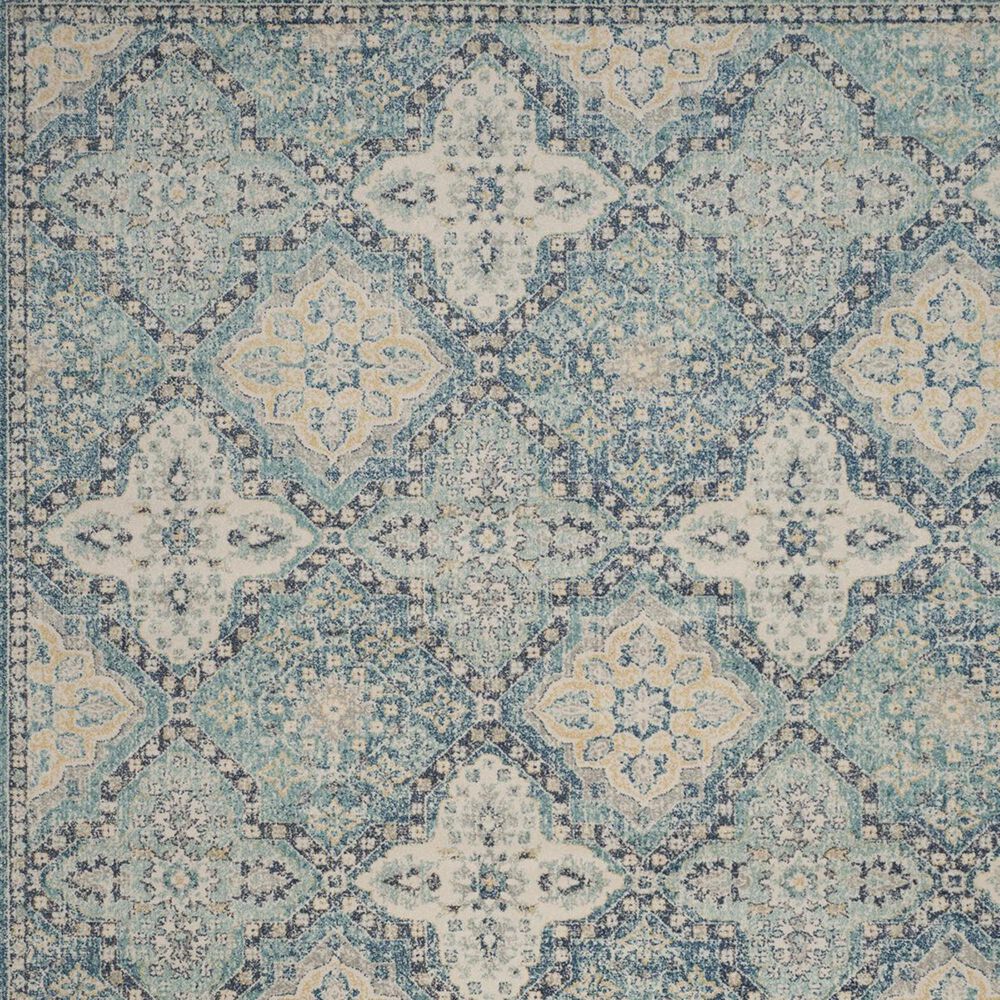 Safavieh Evoke EVK274C 2&#39;2&quot; x 4&#39; Light Blue and Ivory Scatter Rug, , large