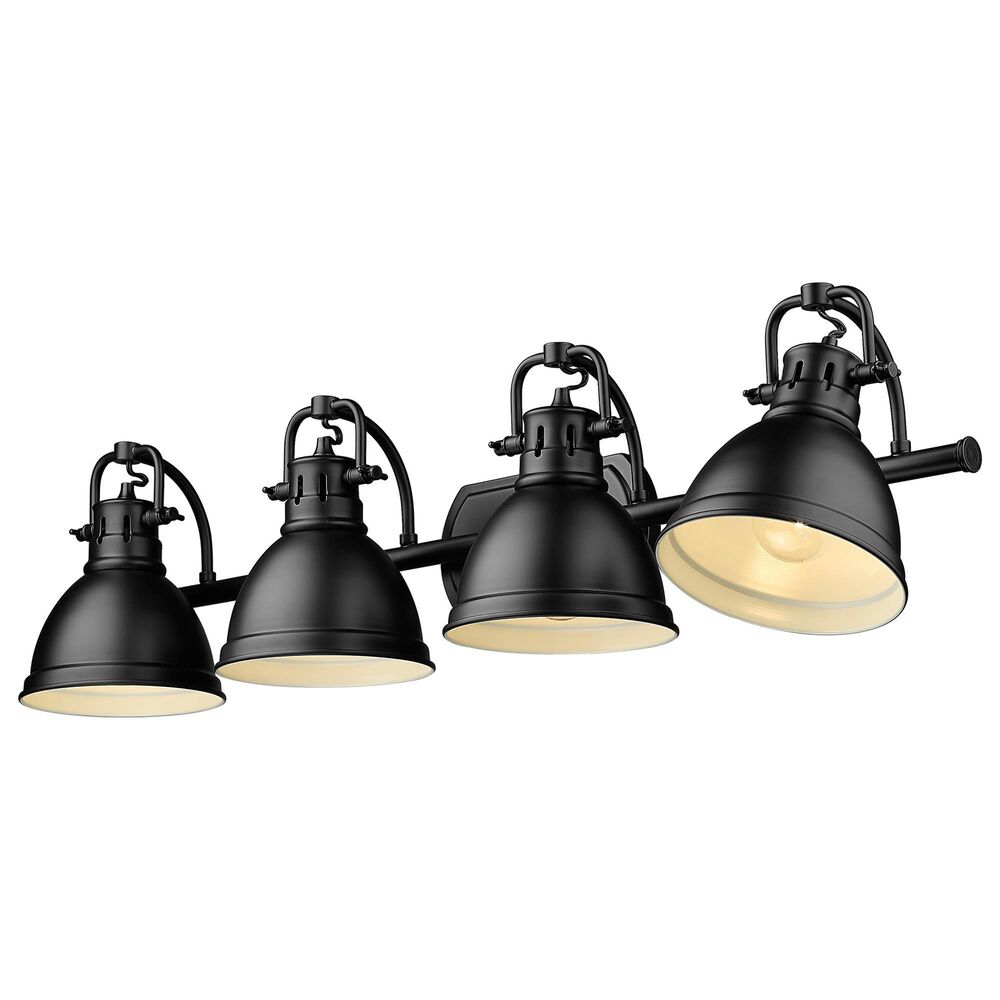 Golden Lighting Duncan 4-Light Vanity Light in Matte Black, , large
