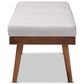 Baxton Studio Larisa Accent Bench in Grayish Beige, , large
