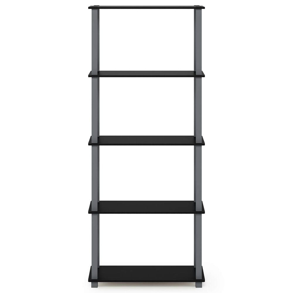 HOMLUX 5-Tier Display Rack in Black and Grey, , large