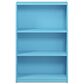 HOMLUX 3-Tier Display Bookshelf with Adjustable Shelves in Light Blue, , large