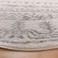 Safavieh Tulum TUL271A 5" Round Ivory and Grey Area Rug, , large