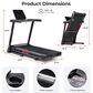Sunny Health & Fitness Elite Smart Auto Incline Folding Treadmill in Black, , large