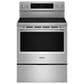 Maytag 2pc Kitchen Package with 1.1 Cu. Ft. Over the Range Flush Built-In Microwave and 5.3 cu. ft. 30 Inch Wide Electric Range with Grill Mode in Stainless Steel, , large
