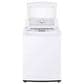 LG 4.1 Cu. Ft. Top Load Washer and 7.3 Cu. Ft. Electric Dryer Laundry Pair in White, , large