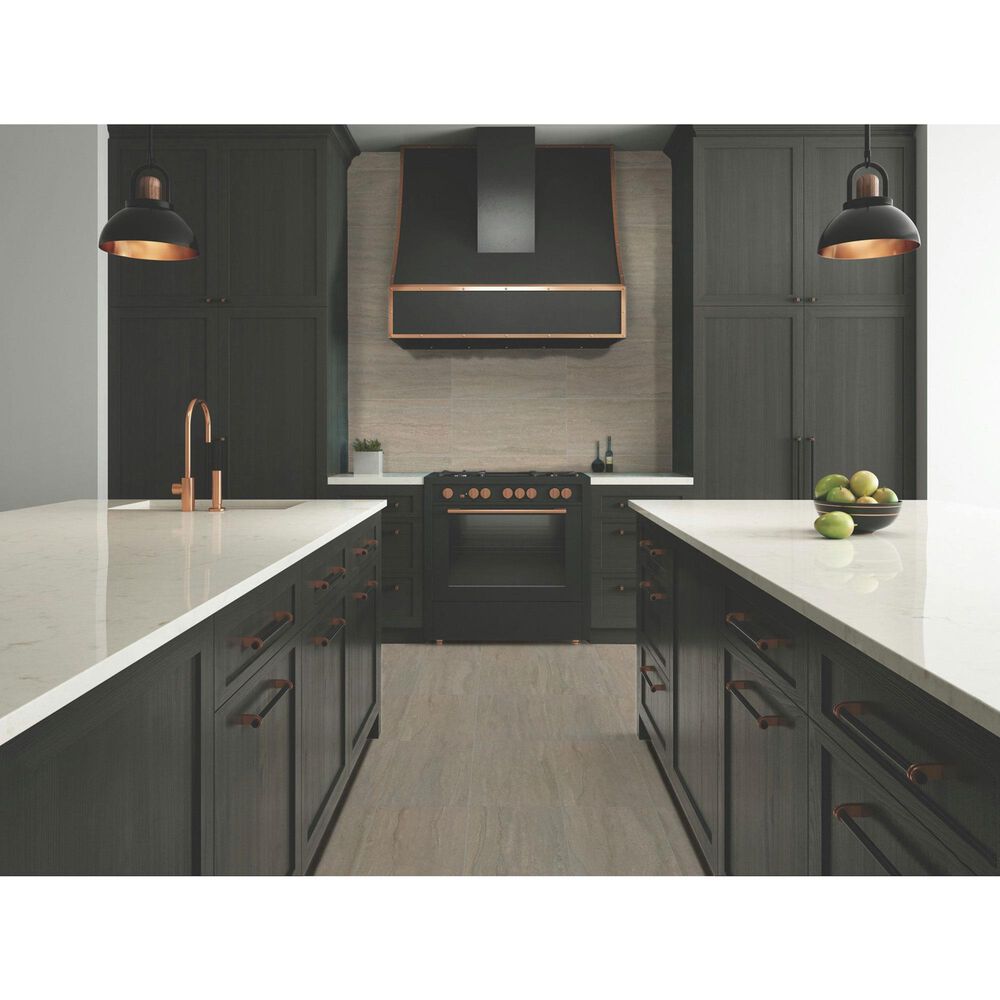 Dal-Tile Haddonstone Atlas Rectangle Vein Cut 12" x 24" Satin Polished Porcelain Tile, , large