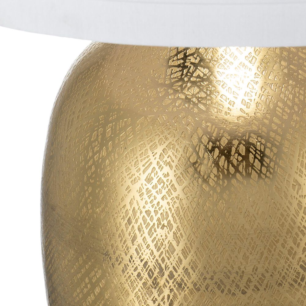 A&amp;B Home Anita Table Lamp with Collapsible Shade in Gold, , large