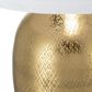 A&B Home Anita Table Lamp with Collapsible Shade in Gold, , large