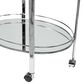 Furniture of America Mcgrath Serving Cart in Chrome, , large
